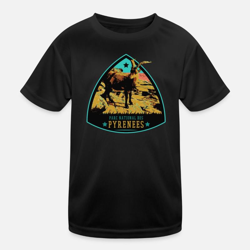 Ibex crest, Pyrenees Park: Protected Fauna Kids Functional T-Shirt
