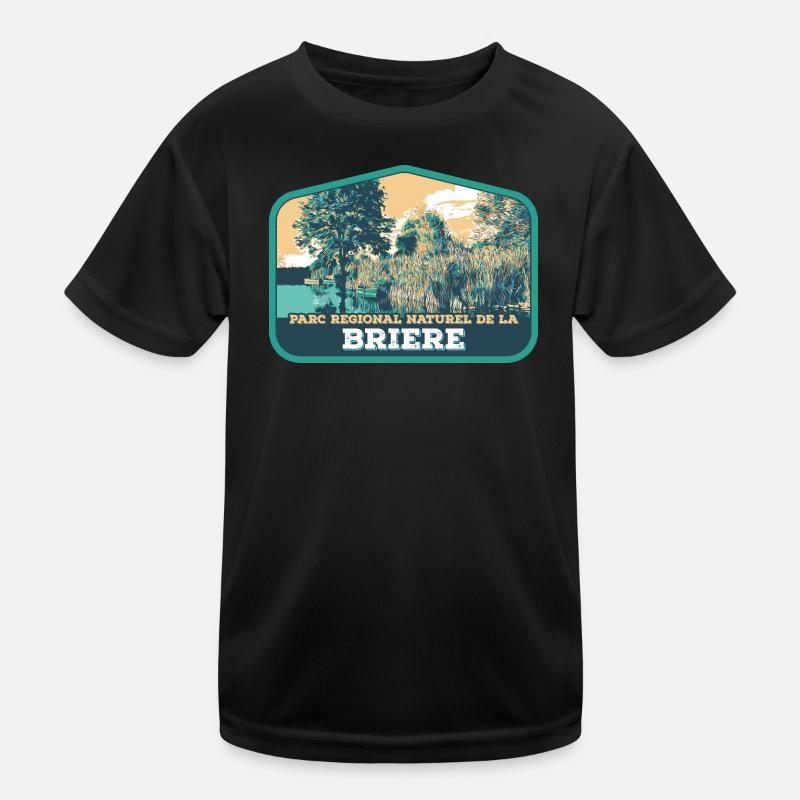 Brière Landscape Badge: Authentic Nature Kids Functional T-Shirt