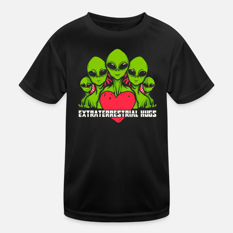 Alien, UFO, Fliegende Untertasse Kinder Funktions-T-Shirt