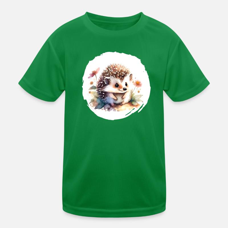 Igel Aquarell Kinder Funktions-T-Shirt