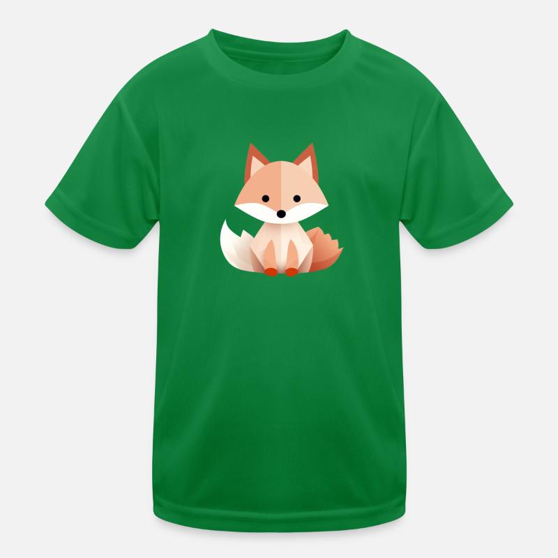 Playful fox with geometric style Kids Functional T-Shirt