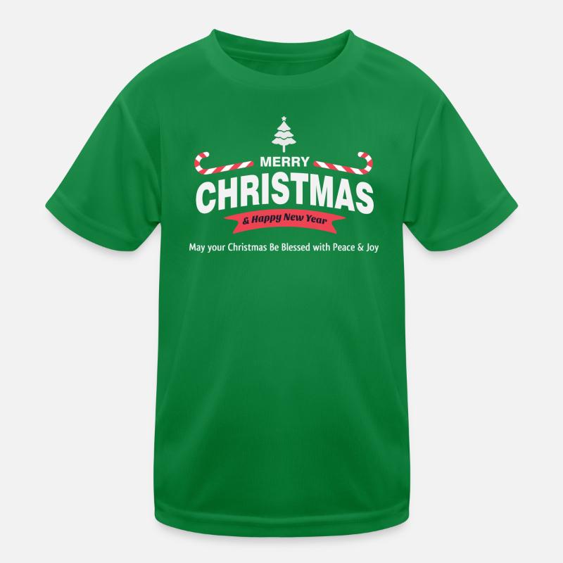 Frohe Weihnachten Kinder Funktions-T-Shirt