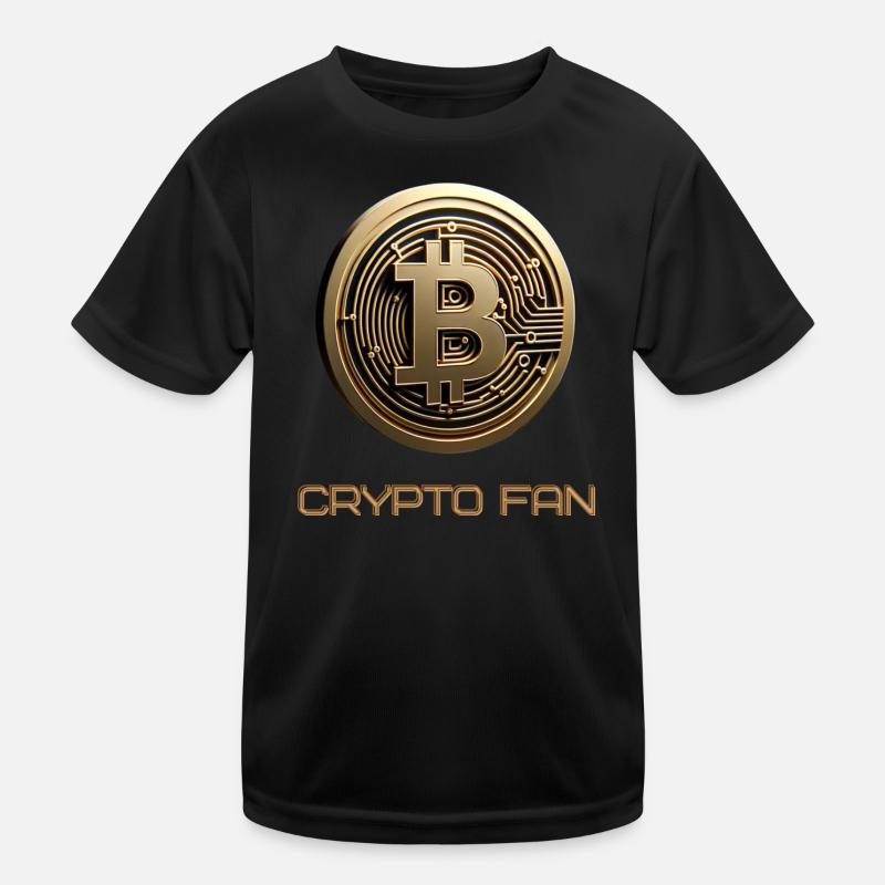 Cryptomonnaie Bitcoin 3D T-shirt sport Enfant