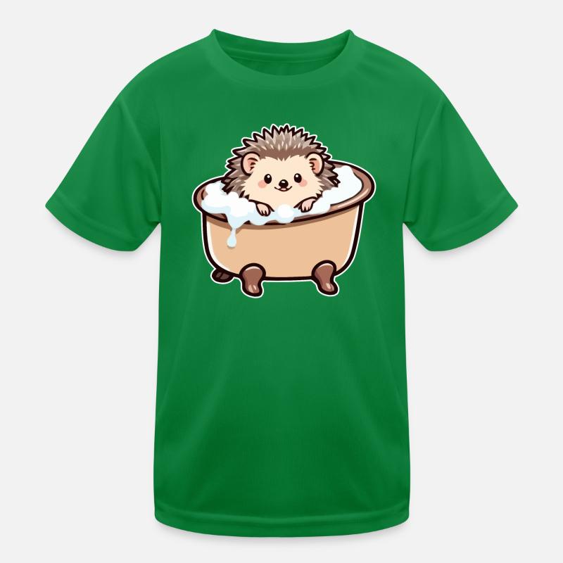 Hérisson mignon dans la baignoire T-shirt sport Enfant