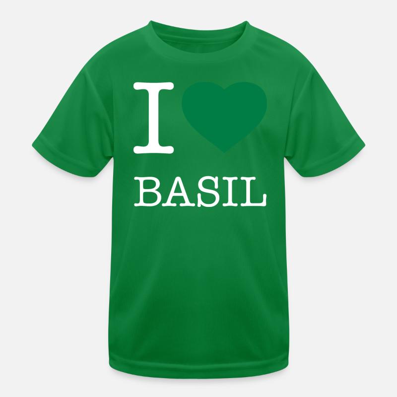 I LOVE BASIL Basilikum Kids Functional T-Shirt