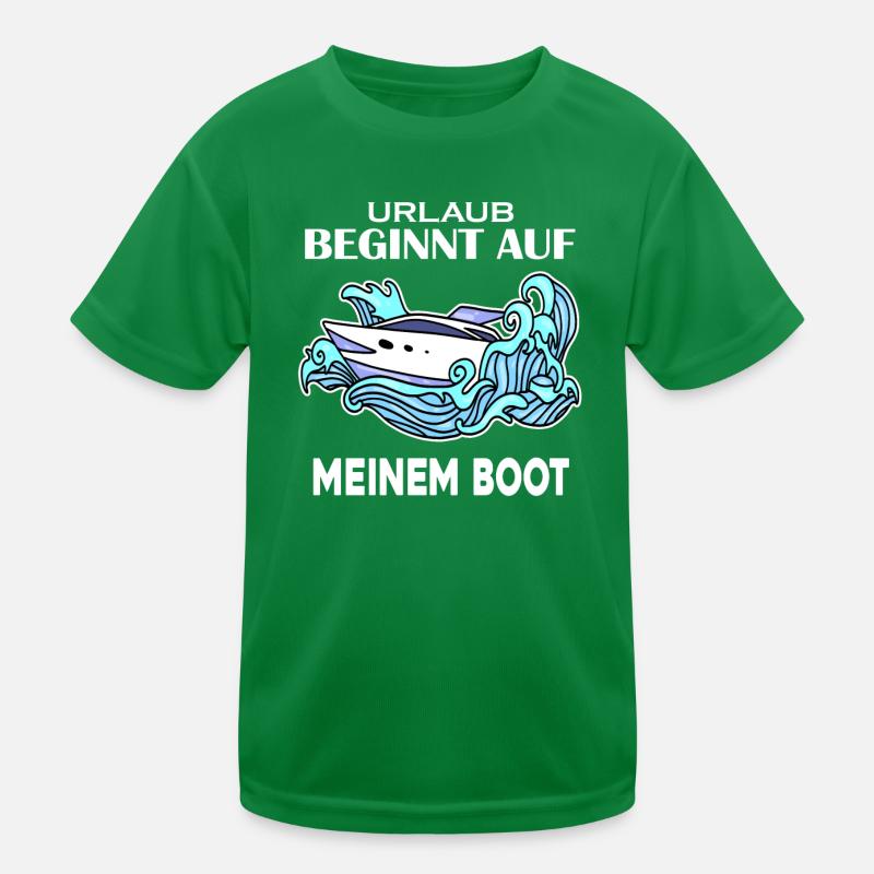 Boot Kinder Funktions-T-Shirt