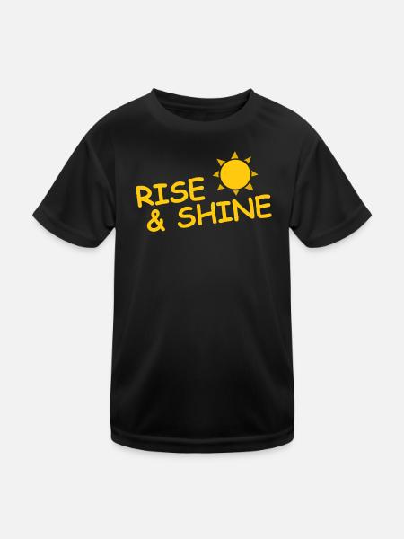 S’ÉLEVER ET BRILLER - T-shirt sport Enfant - noir - Devant