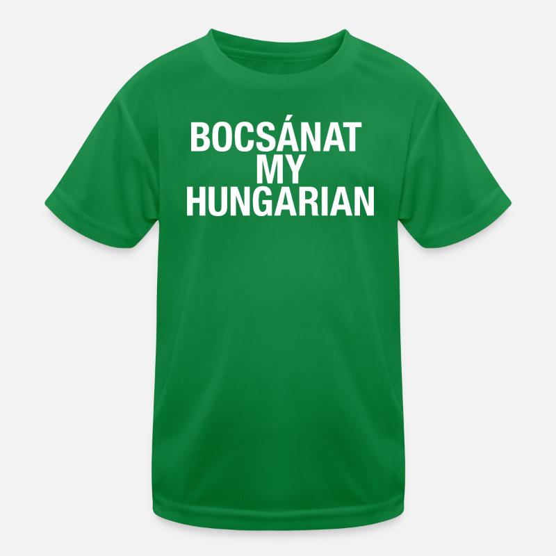 Ungarisch lernen Ungarn Sprache Kinder Funktions-T-Shirt