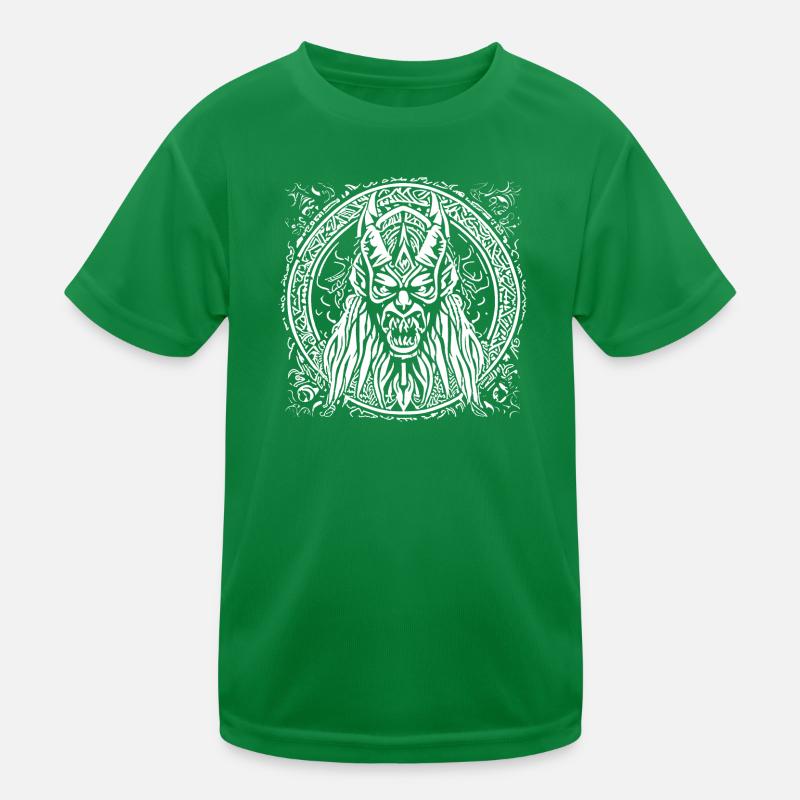 Mystischer Tribal Dämon Kinder Funktions-T-Shirt