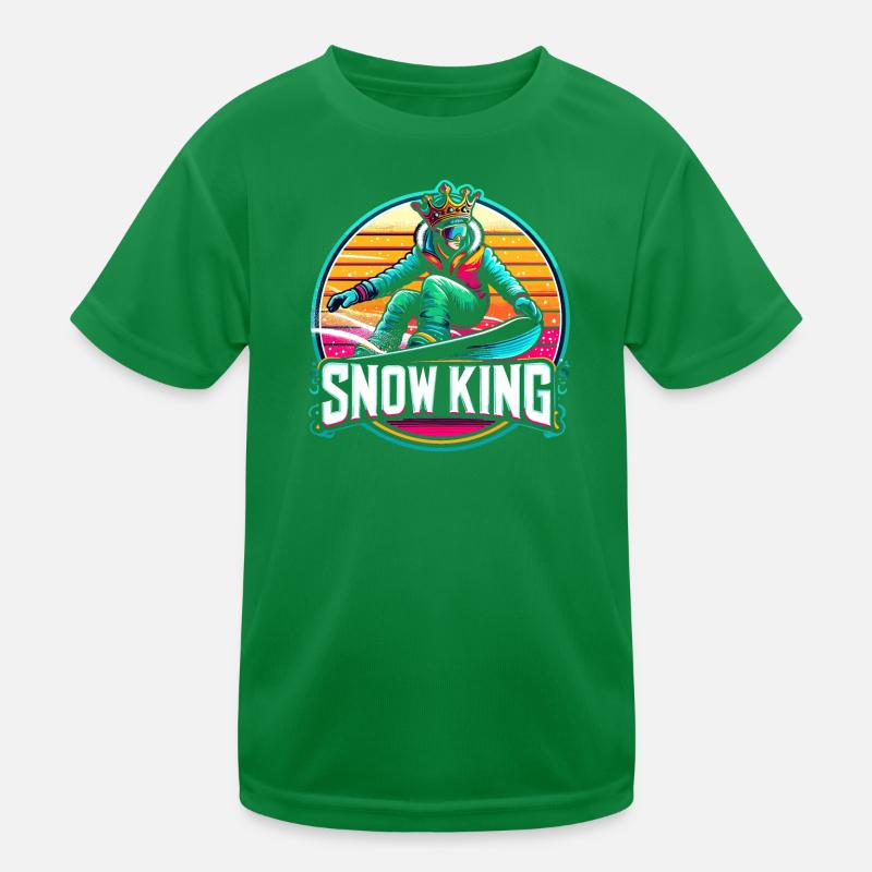 Conception du snowboard Snow King T-shirt sport Enfant