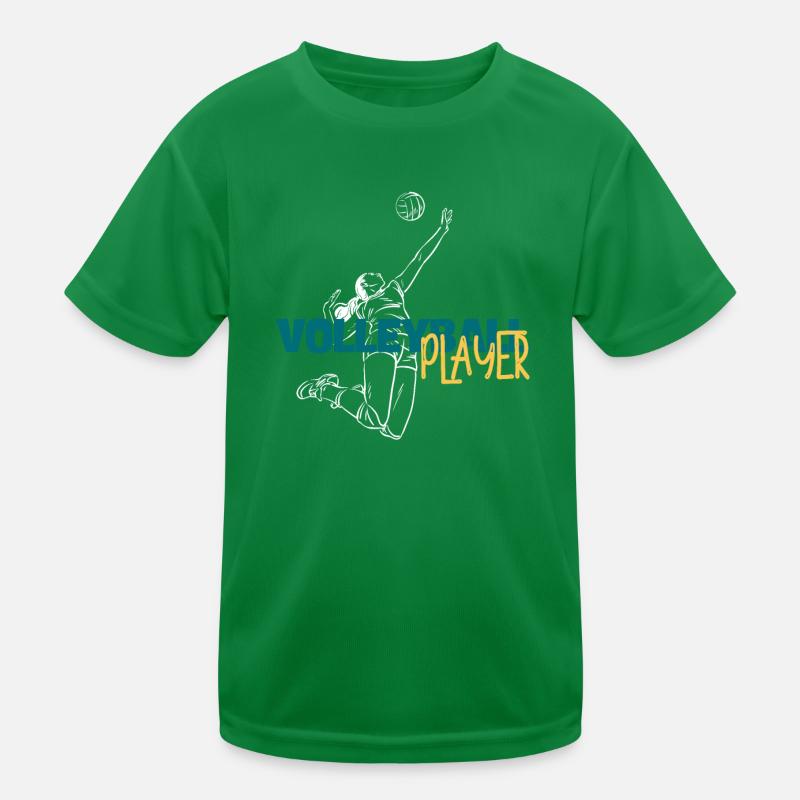 Volley Dive : Duo de joueurs dynamiques T-shirt sport Enfant