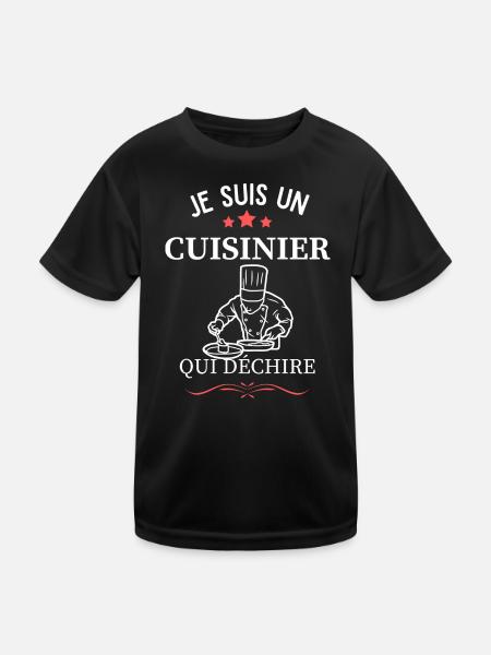 Cook Who Tears - Kids Functional T-Shirt - black - Front