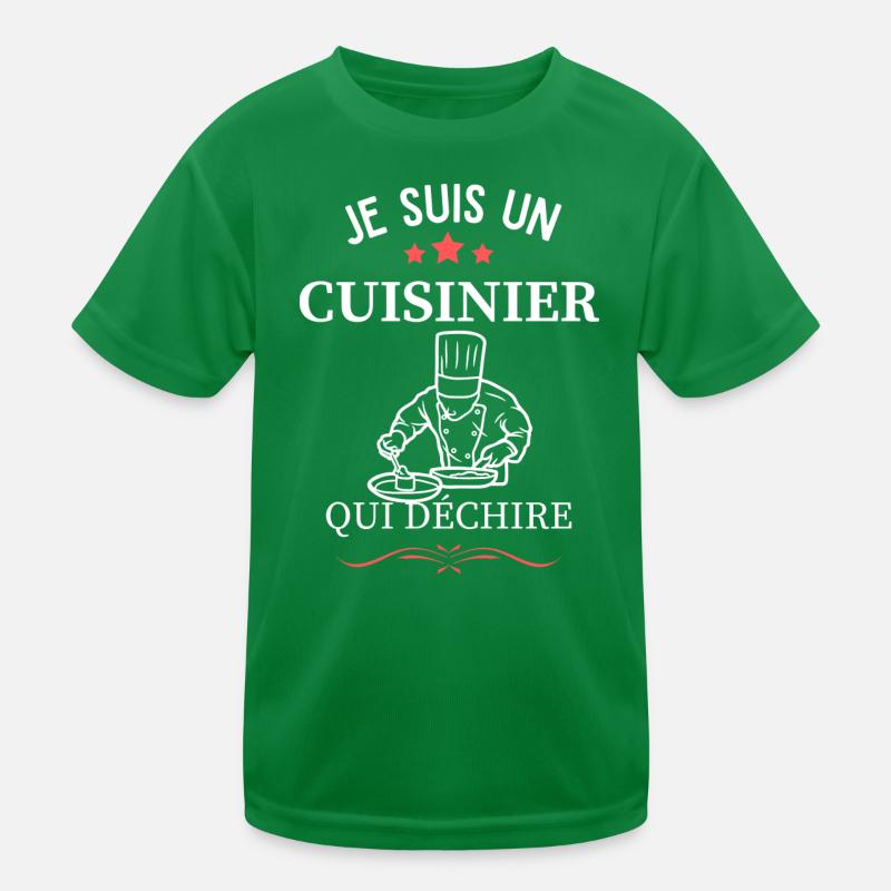 Koch, der tränt Kinder Funktions-T-Shirt