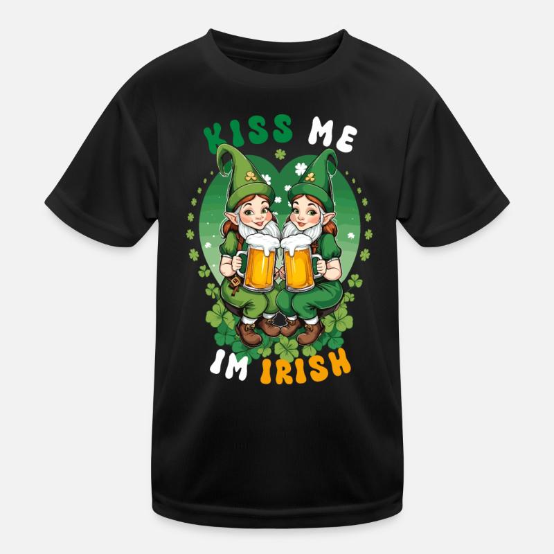 Küss mich, ich bin Irish Kinder Funktions-T-Shirt