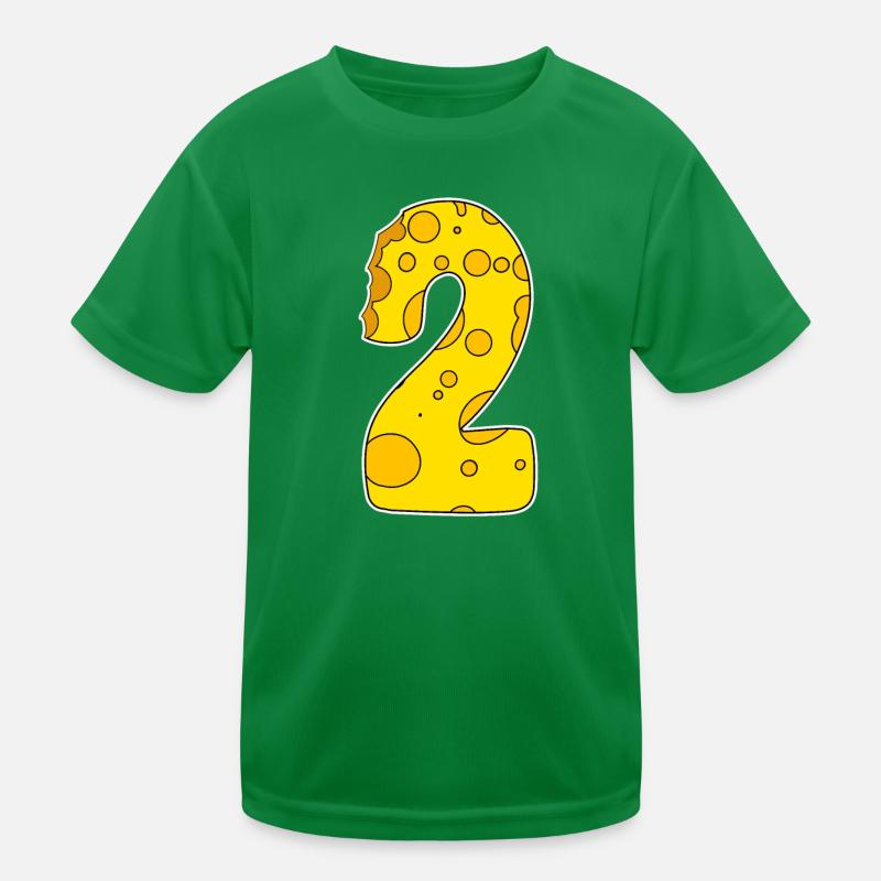 Number 2 - Two - Second Kids Functional T-Shirt