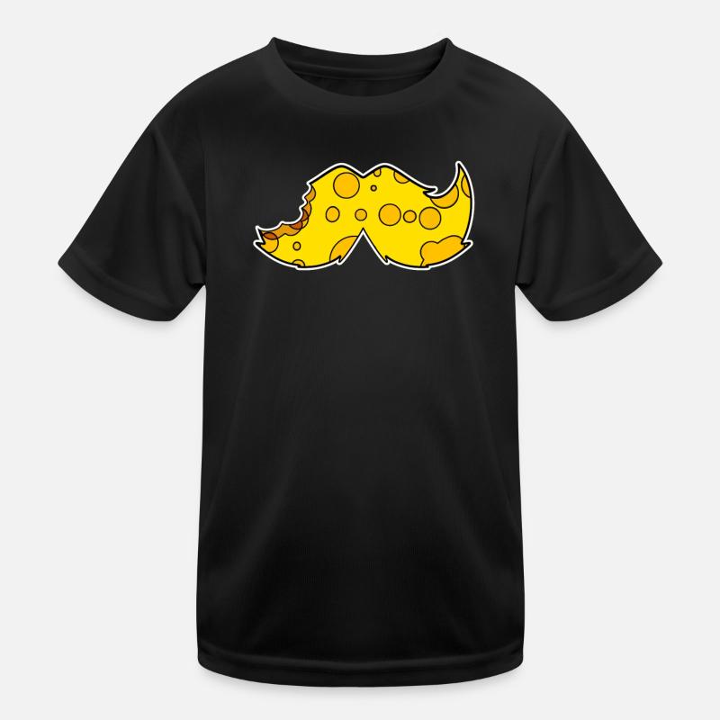 Mustache Mustache Beard Cheese Kids Functional T-Shirt