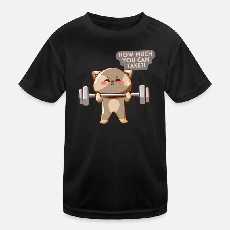 Motivation de l’entraînement Cat Brave T-shirt sport Enfant