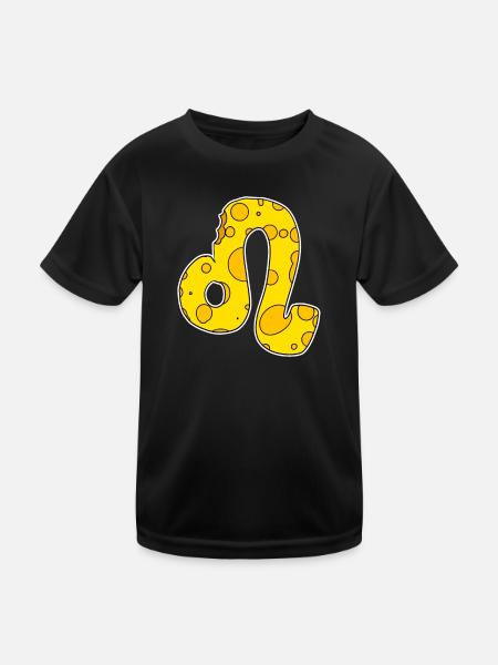 Zodiac sign Leo Symbol - Kids Functional T-Shirt - black
