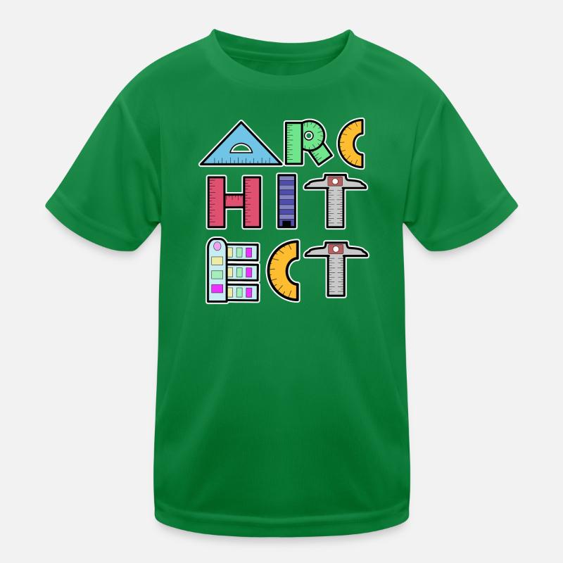 Profession Réussite professionnelle Architecte Superviseur Travailleur T-shirt sport Enfant
