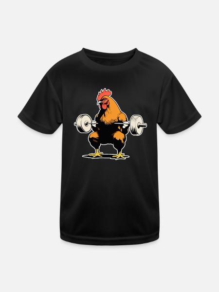 Bodybuilder Fitness - T-shirt sport Enfant - noir - Devant