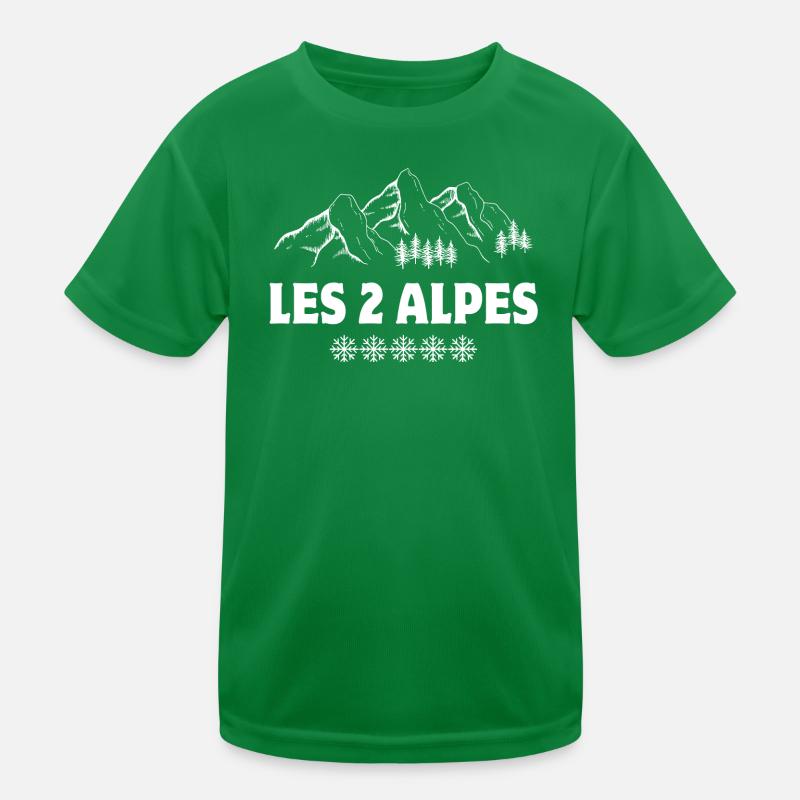 ski, station de ski, les 2 Alpes T-shirt sport Enfant