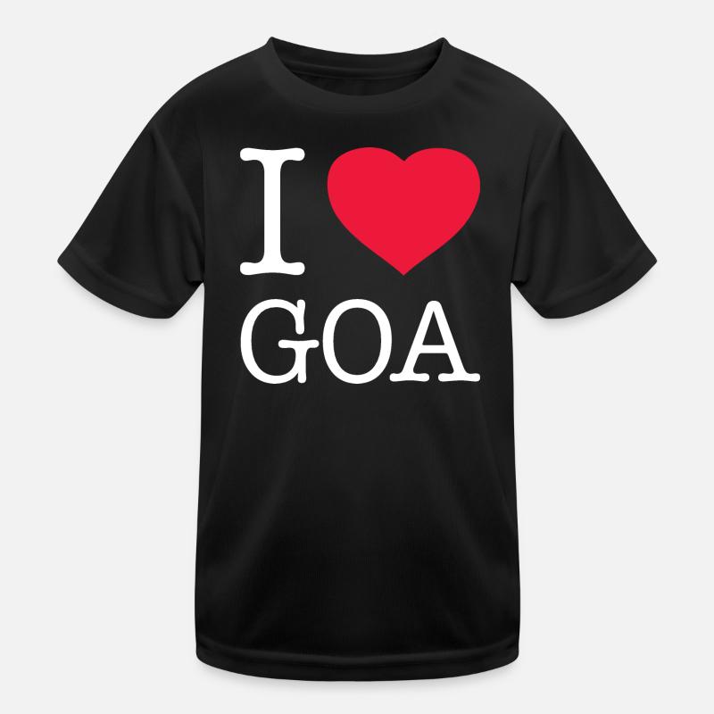 I LOVE GOA Kinder Funktions-T-Shirt