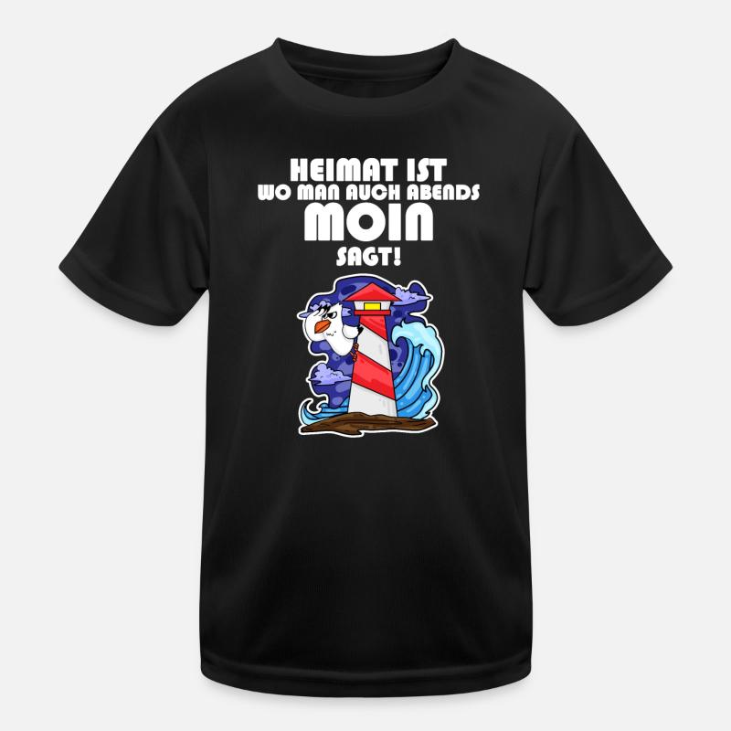 Nordsee Spruch Kinder Funktions-T-Shirt