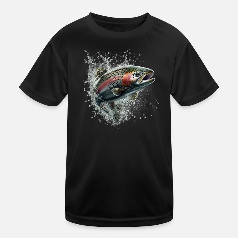 Forelle Kinder Funktions-T-Shirt