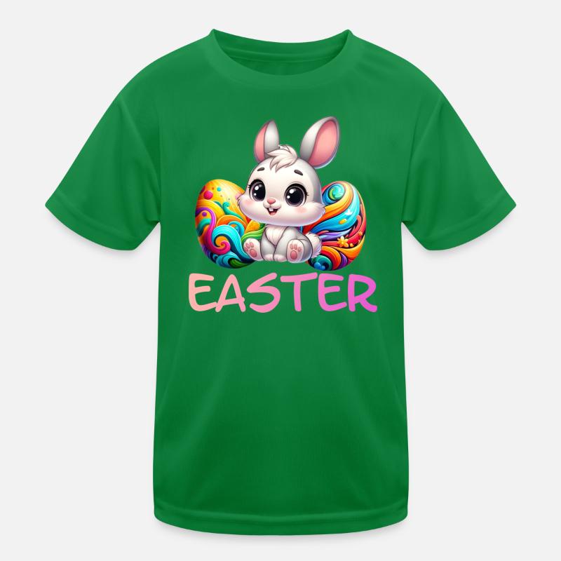 Osterhase mit Ostereiern Kinder Funktions-T-Shirt