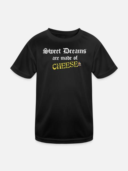 Käseträume Gothic - Kinder Funktions-T-Shirt - Schwarz
