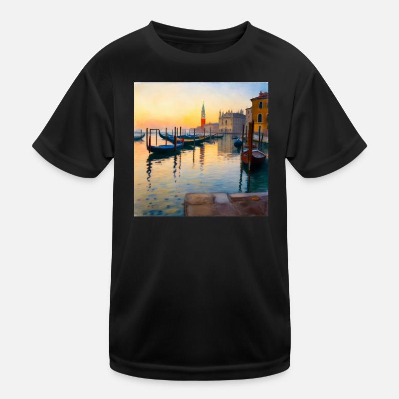 Venice - Kids Functional T-Shirt - black