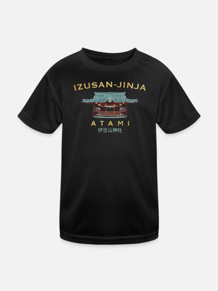 Atami, sanctuaire Izusan-jinja, Shizuoka, Japon - T-shirt sport Enfant - noir - Devant