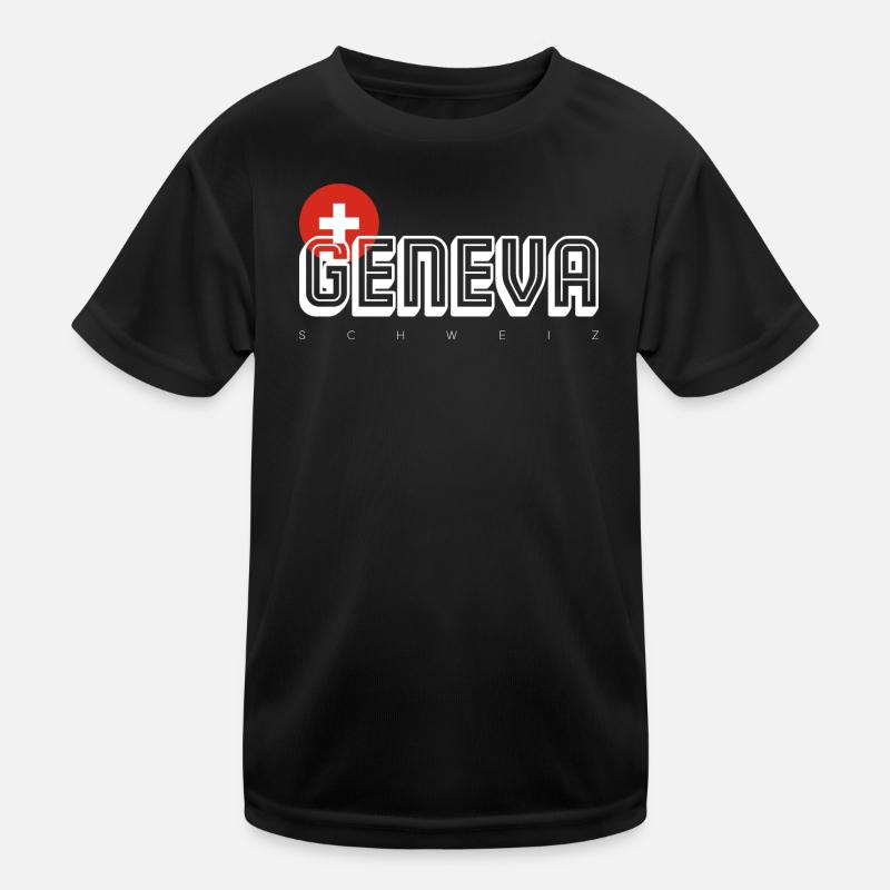 Geneva - Kids Functional T-Shirt - black