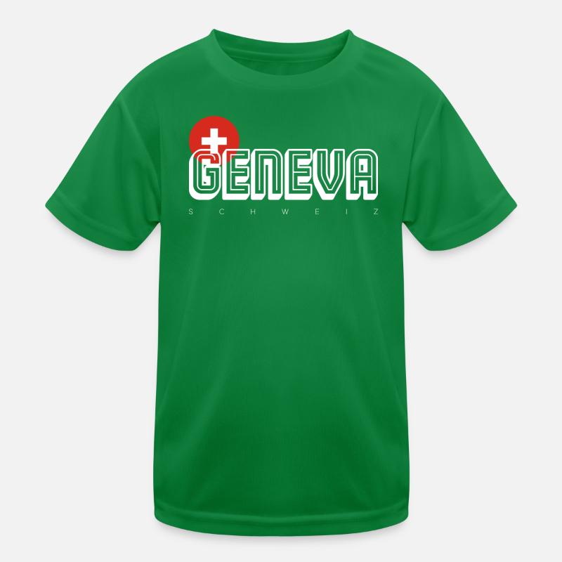 Genf Kinder Funktions-T-Shirt