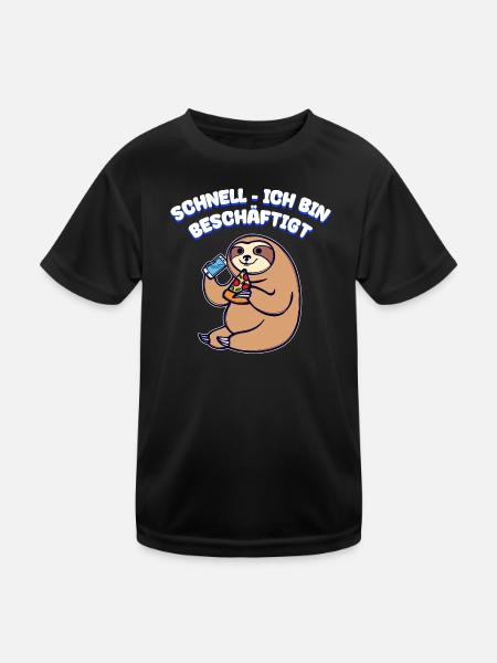 Je m’en fous Déclaration Relax Attitude - T-shirt sport Enfant - noir - Devant