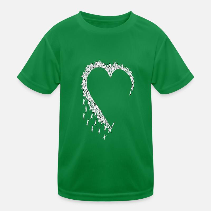 Herz der Schere Nähen Kinder Funktions-T-Shirt