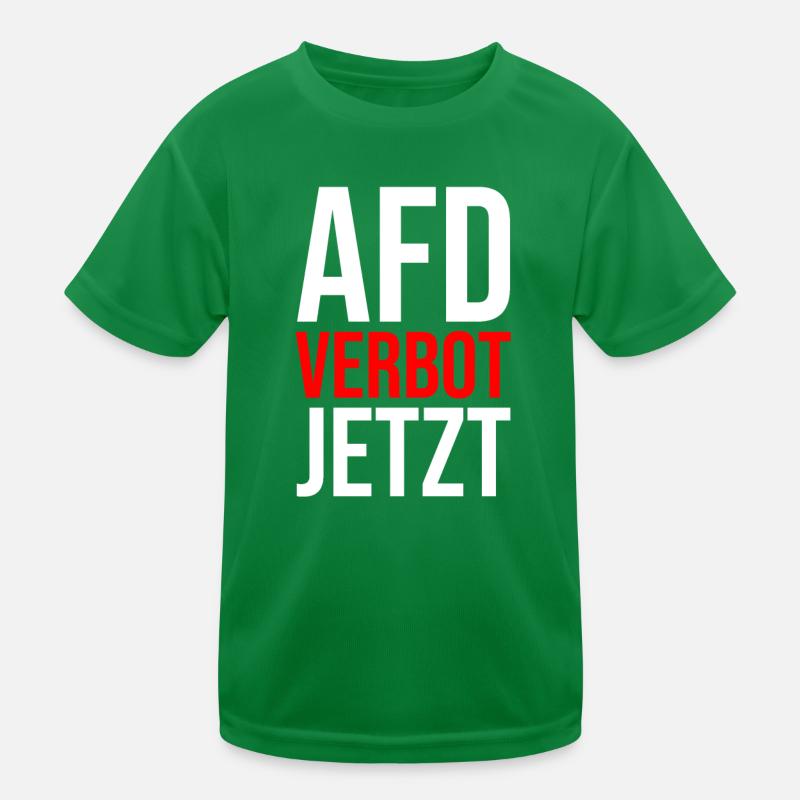 AFD VERBOT JETZT Kinder Funktions-T-Shirt