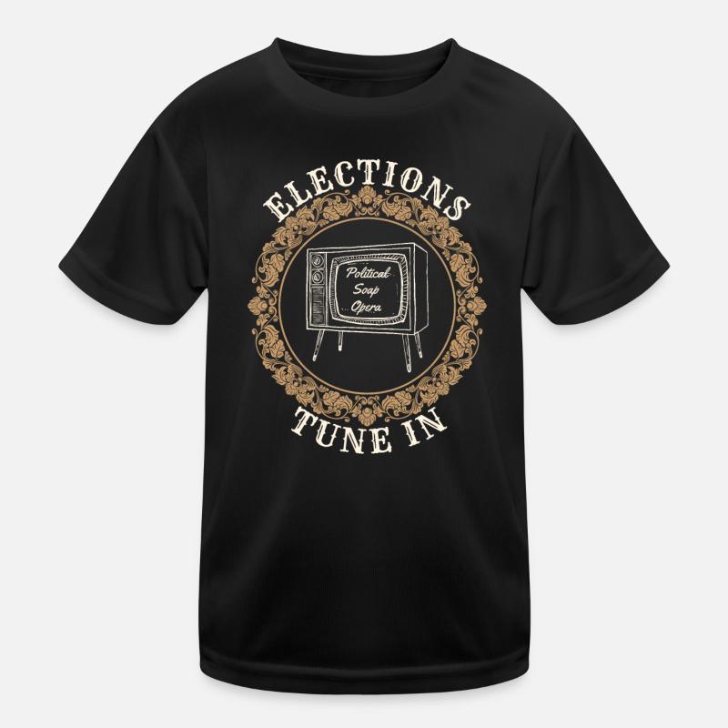 Satire télévisée rétro sur les élections T-shirt sport Enfant