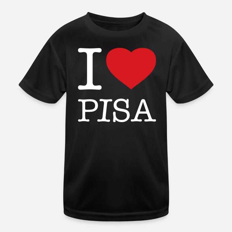 I LOVE PISA Kinder Funktions-T-Shirt