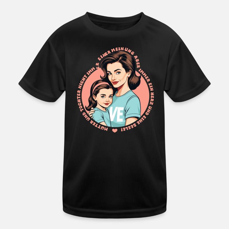 Mutter und Tochter Kinder Funktions-T-Shirt