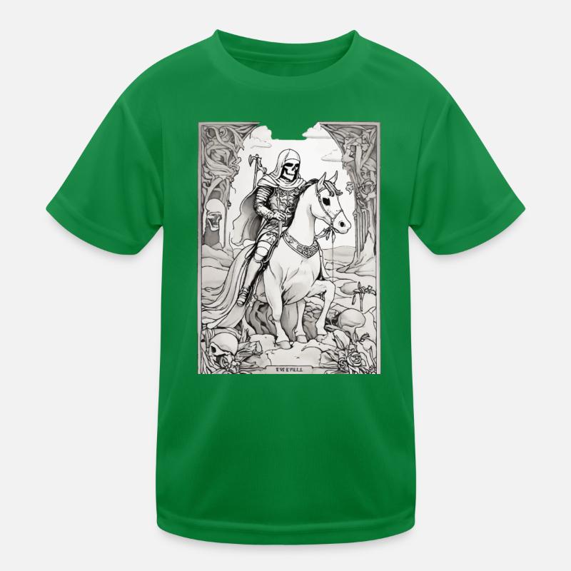 Todesreiter Tarot Illustration Kinder Funktions-T-Shirt