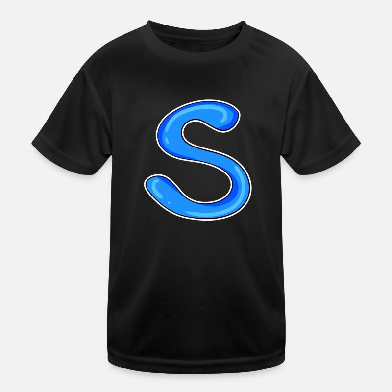 Lettre S Lettre initiale T-shirt sport Enfant