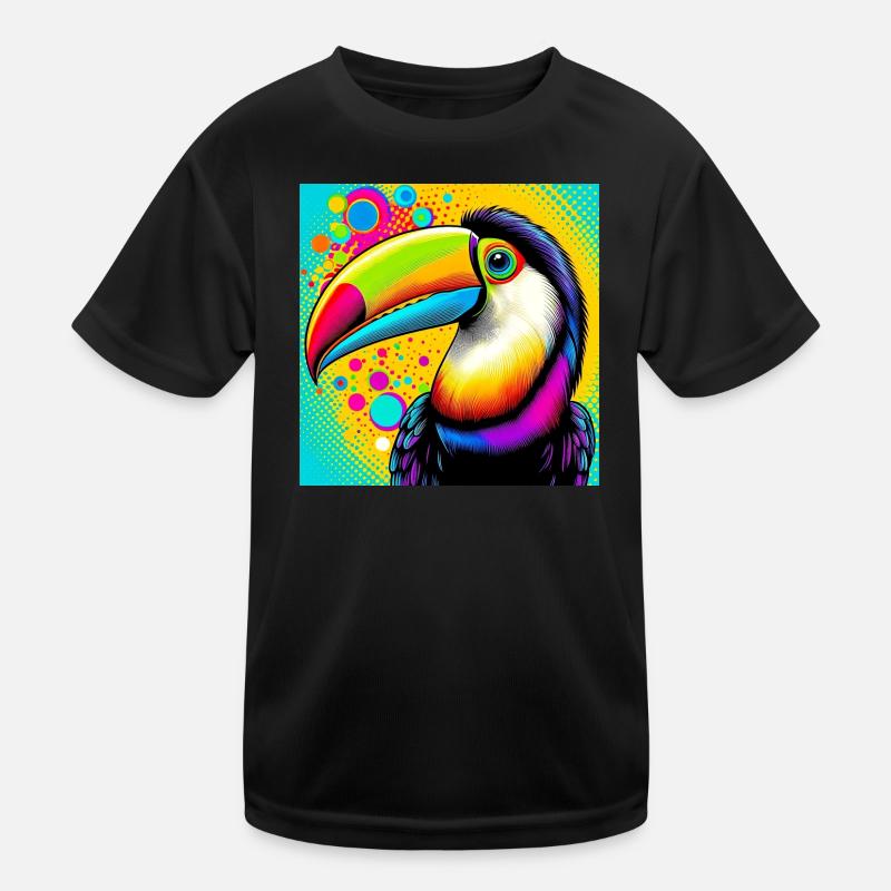 Toucan Pop Art T-shirt sport Enfant