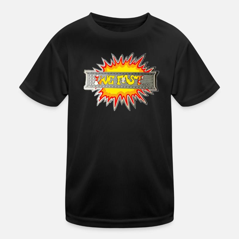 Lebe schnell Kinder Funktions-T-Shirt