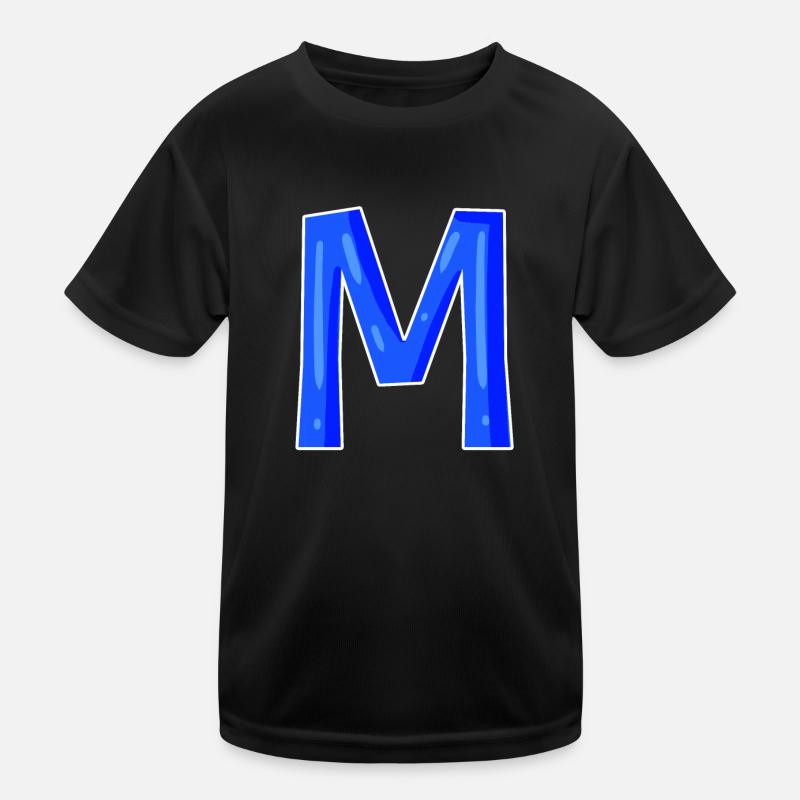 Lettre M - Lettre initiale M T-shirt sport Enfant