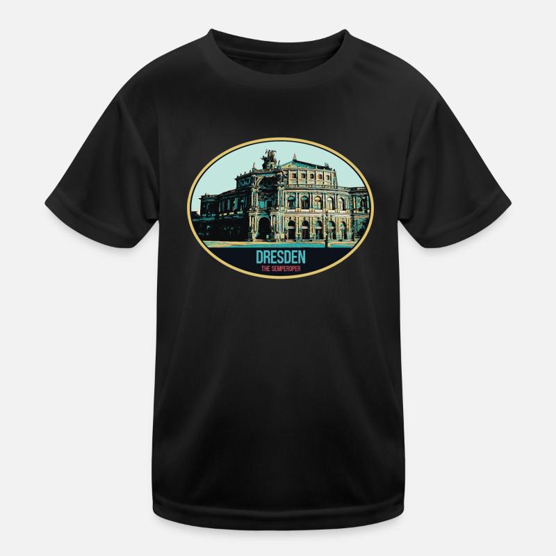 Dresdner Semperoper: Eleganz in der Illustration Kinder Funktions-T-Shirt