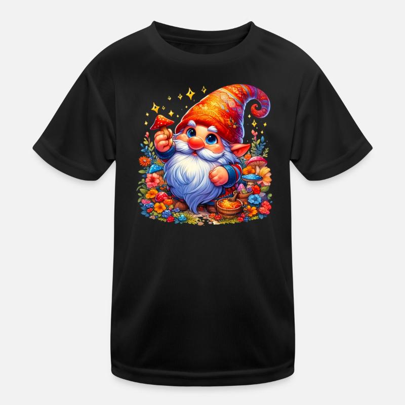 Gnome Goblin Elf Kids Functional T-Shirt