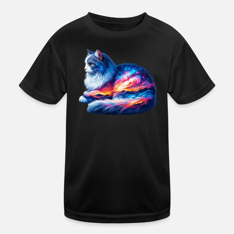Katze Kinder Funktions-T-Shirt