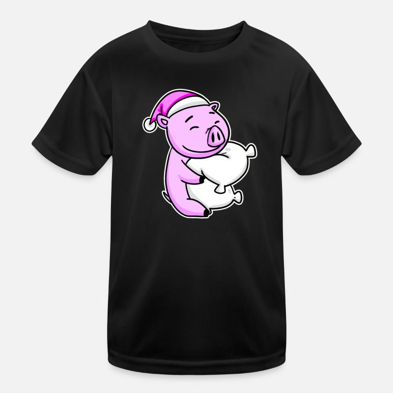 Pig Tired Sleeping Sleeping Girl Kids Functional T-Shirt