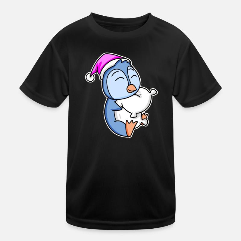 Penguin Tired Sleeping Sleeping Girl Kids Functional T-Shirt